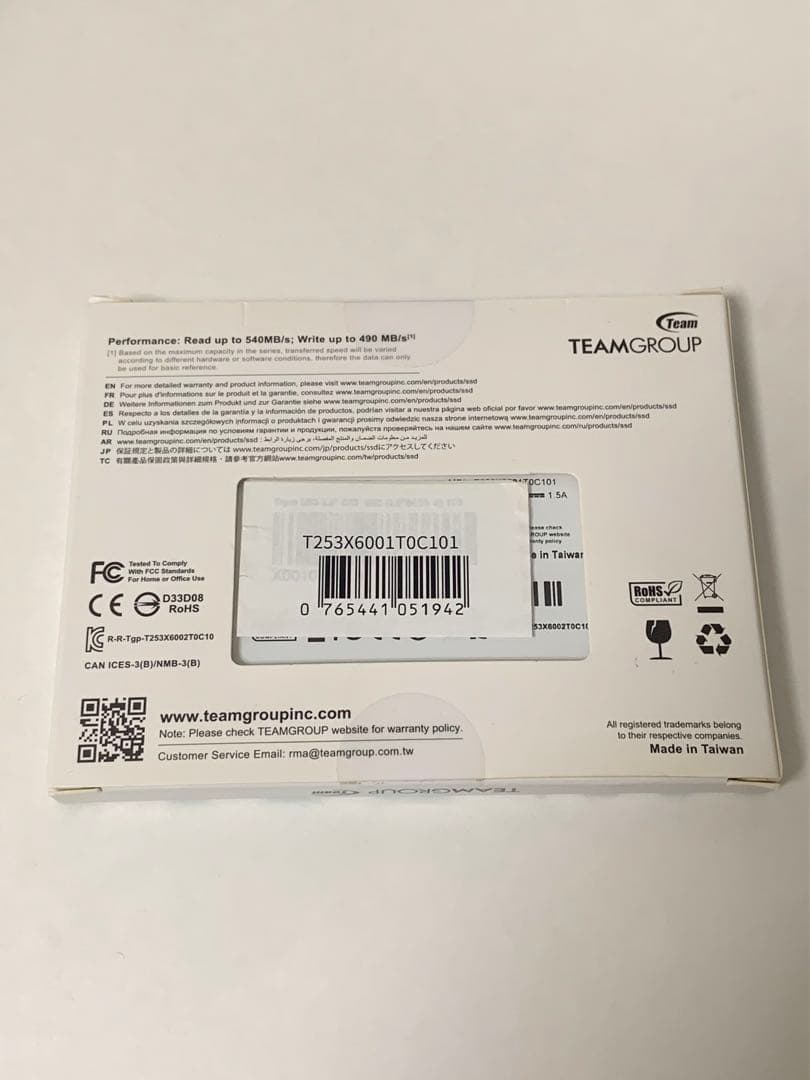 新品 TEAM CX2 1TB SATA SSD