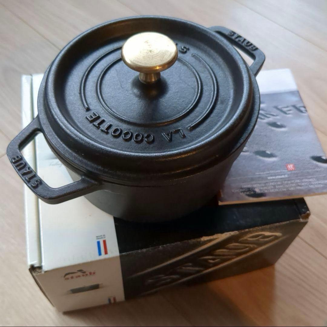 ストウブ 「ピコ ココット ラウンド ブラック 16cm 」