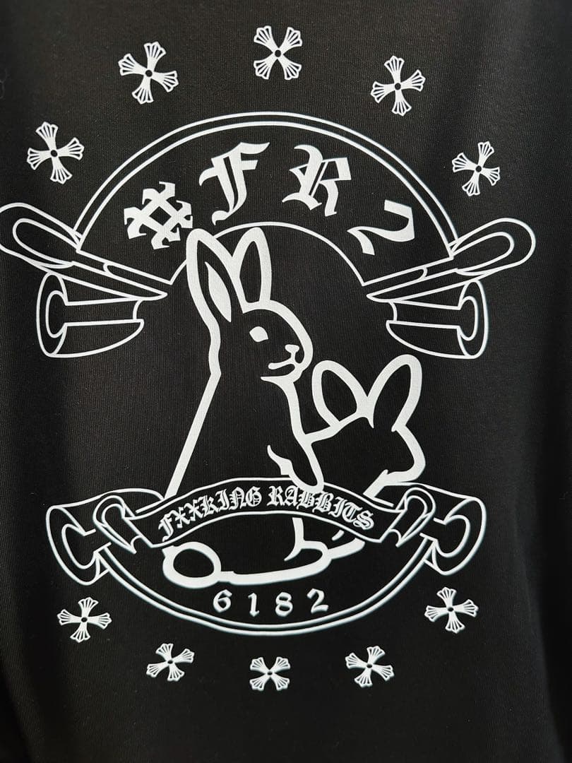 美品　FR2 ブラックパーカー ウサギデザイン