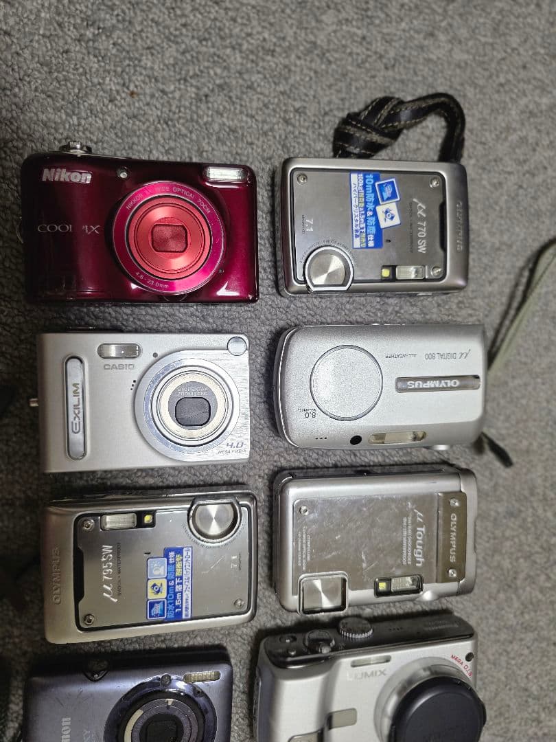 デジタルカメラ　９点セット　(未確認) (ジャンク品)