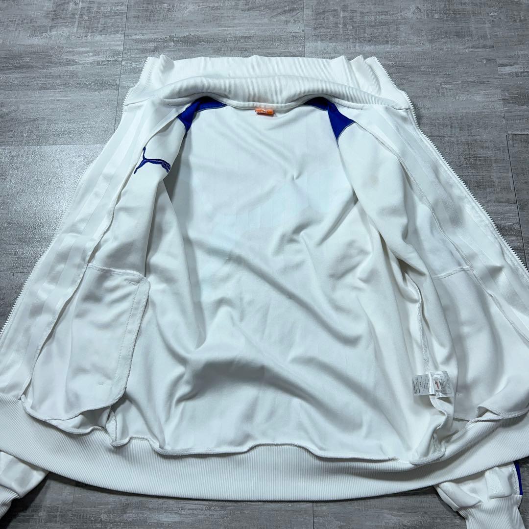 レアカラー PUMA セットアップ ジャージ プージャー バックロゴ 白 M