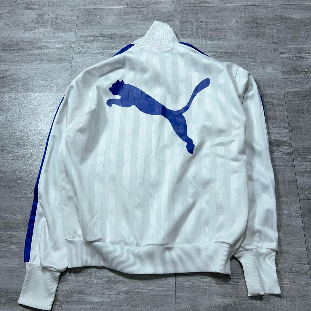 レアカラー PUMA セットアップ ジャージ プージャー バックロゴ 白 M