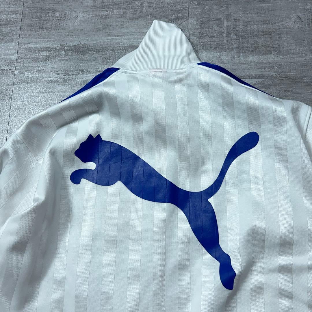 レアカラー PUMA セットアップ ジャージ プージャー バックロゴ 白 M