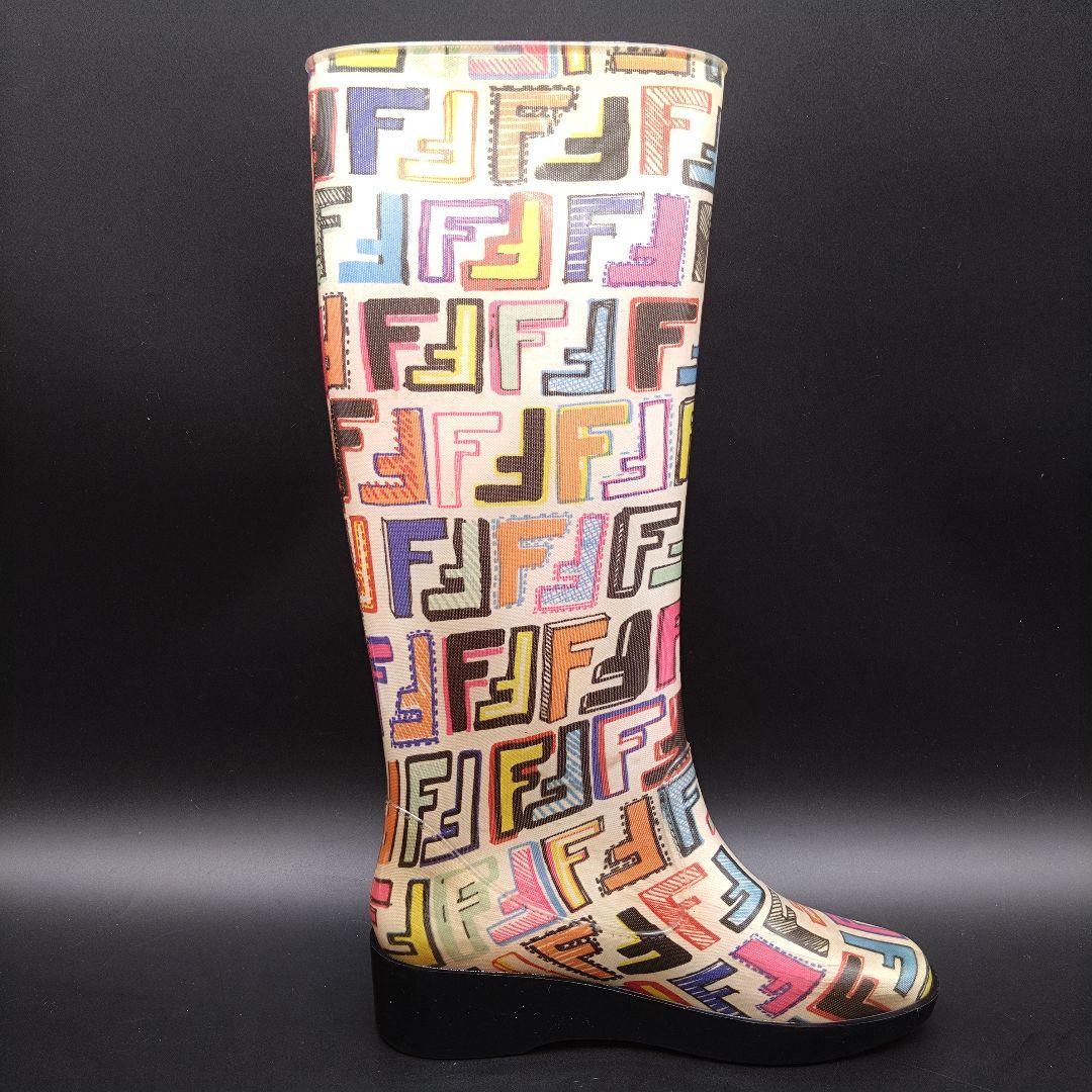 FENDI FFロゴ レインブーツ 36サイズ 長靴 雨靴