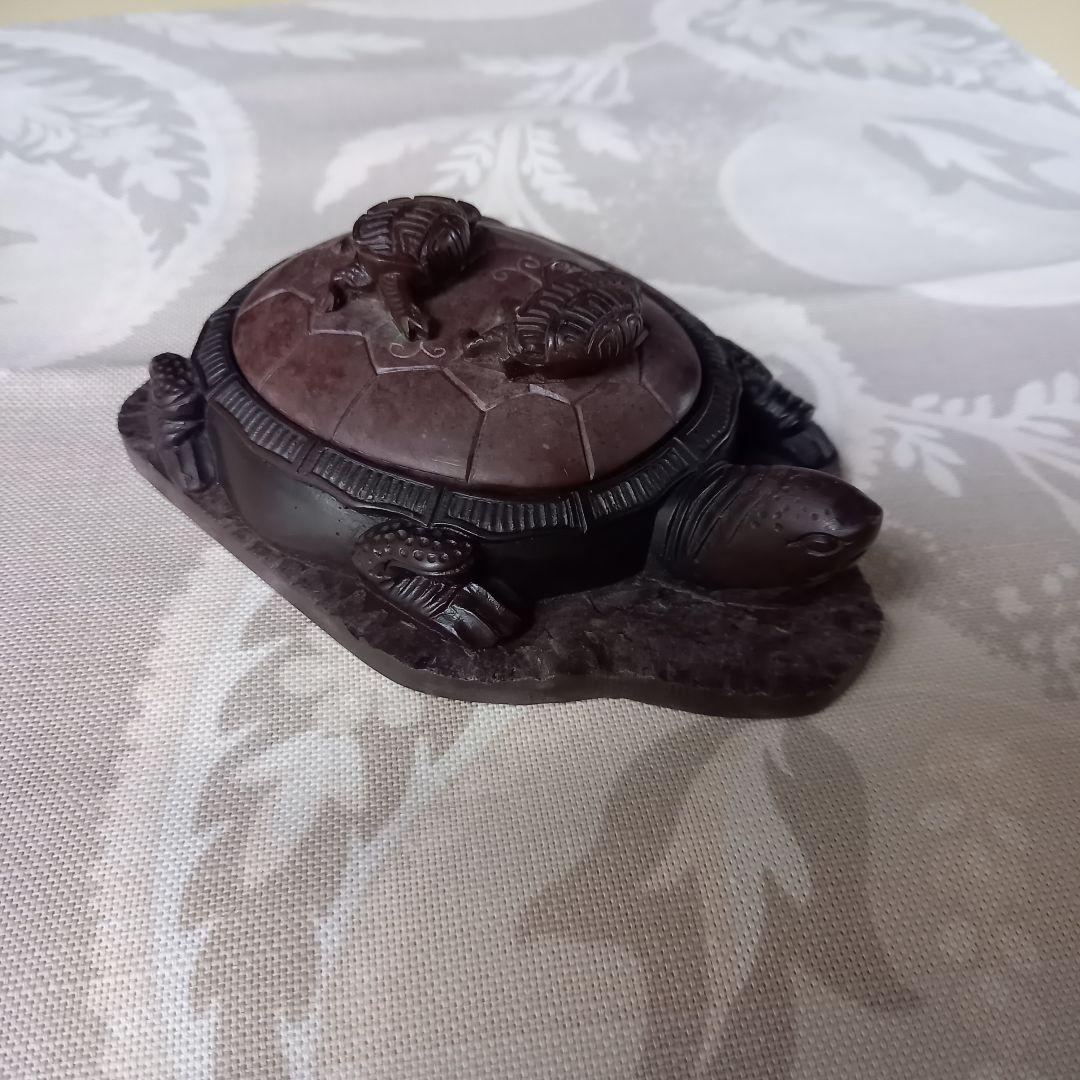 硯　亀蓋硯　骨董品　アンティーク　カメ