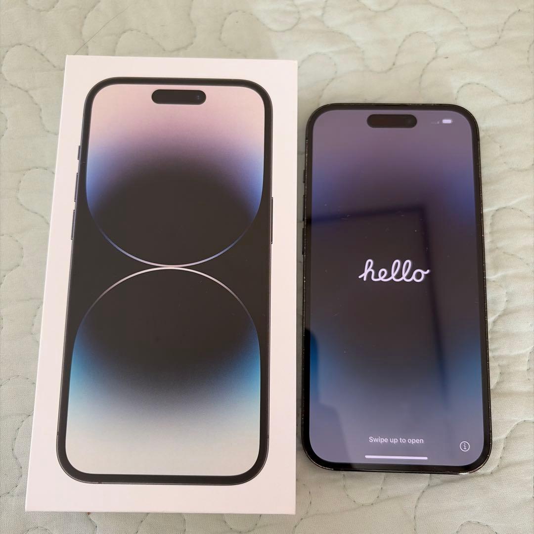 iPhone 14 Pro 128GB ブラック　topologyケース