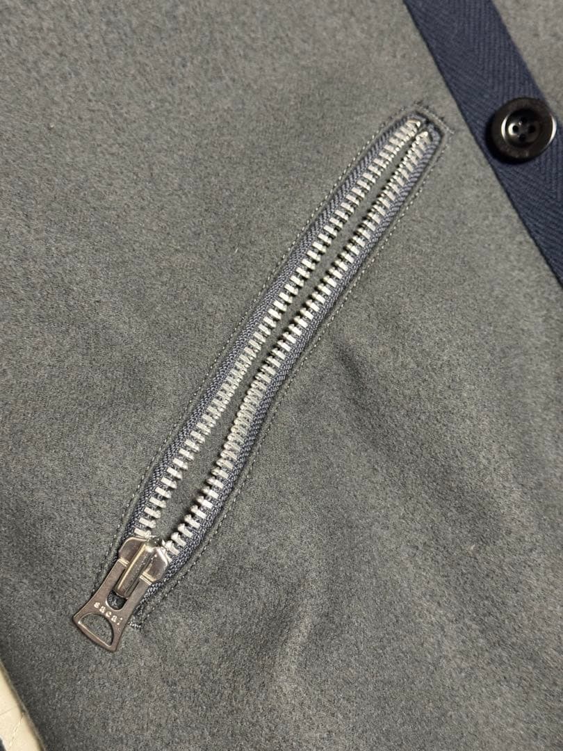 マ*オ様 Sacai Wool Melton Blouson サイズ2 切替ジャ