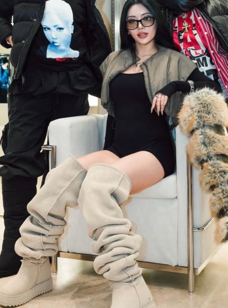 MAGNOLIA LOOSE FIT LONG BOOTS XLサイズ