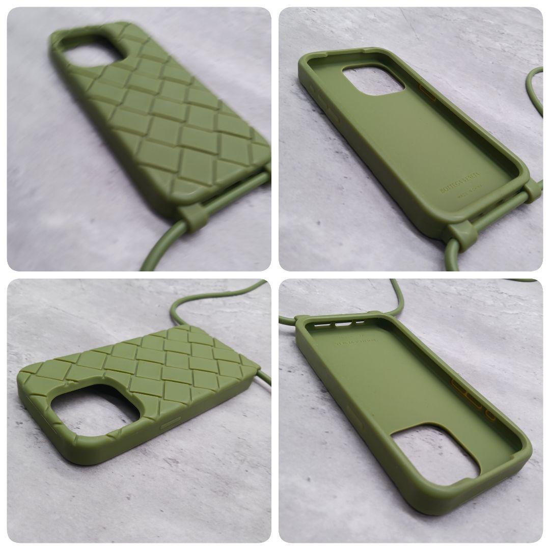 ✨美品✨ ボッテガヴェネタ ストラップ付 iPhone 13 Pro ケース 緑