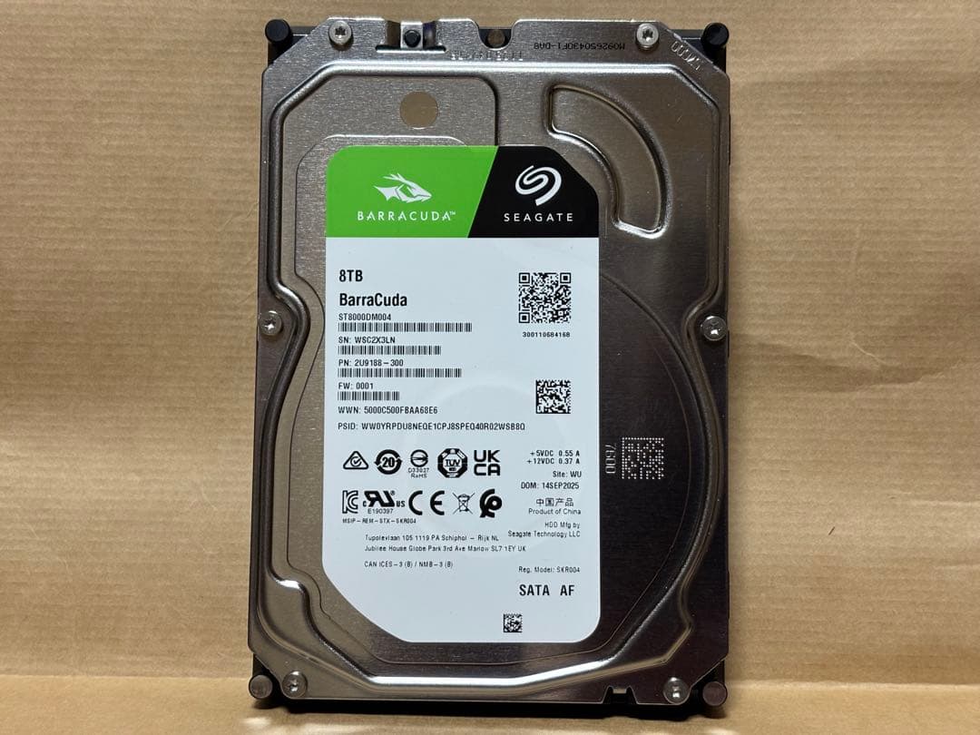 に*こ様 Seagate Barracuda 8TB HDD 3.5インチ
