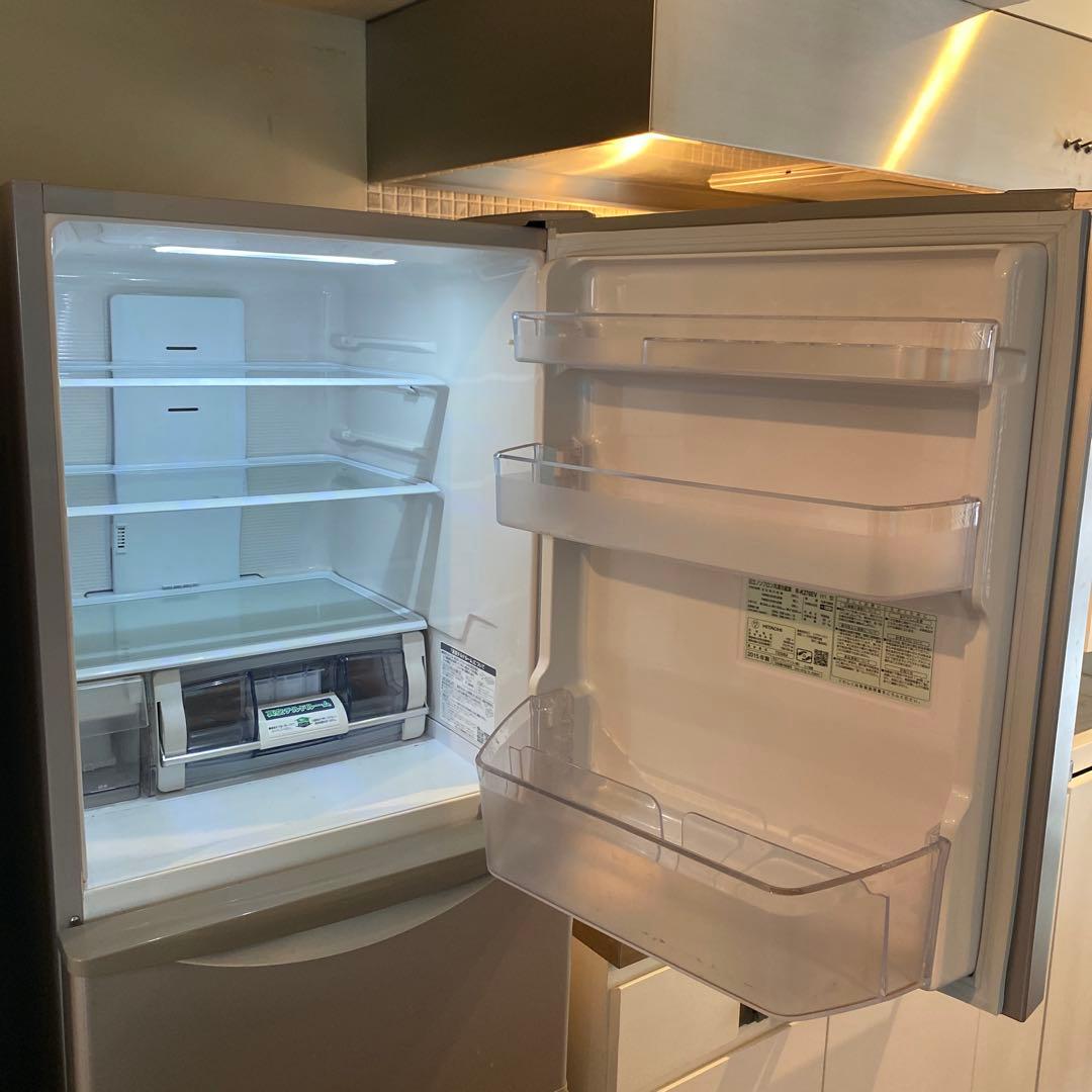 HITACHI 3ドア冷凍冷蔵庫 265L （真空チルド 急速冷凍 製氷器付き）