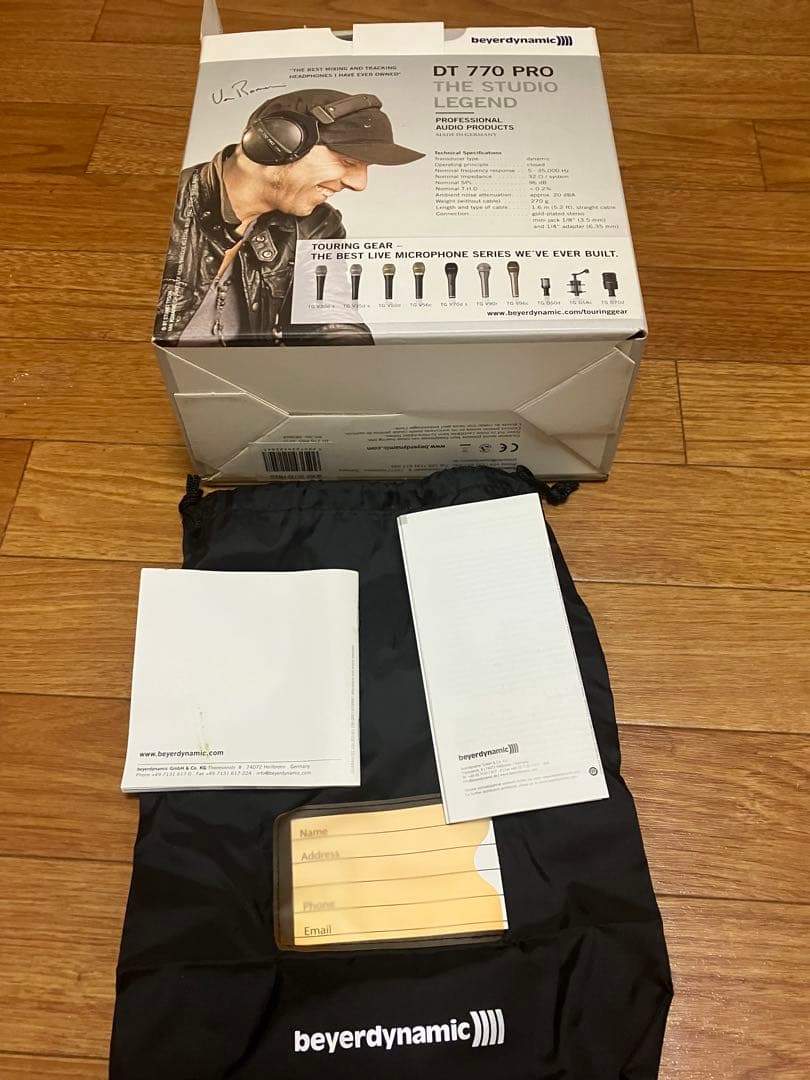 beyerdynamic DT770 Pro 32ohm　箱・袋・変換アダプタ付