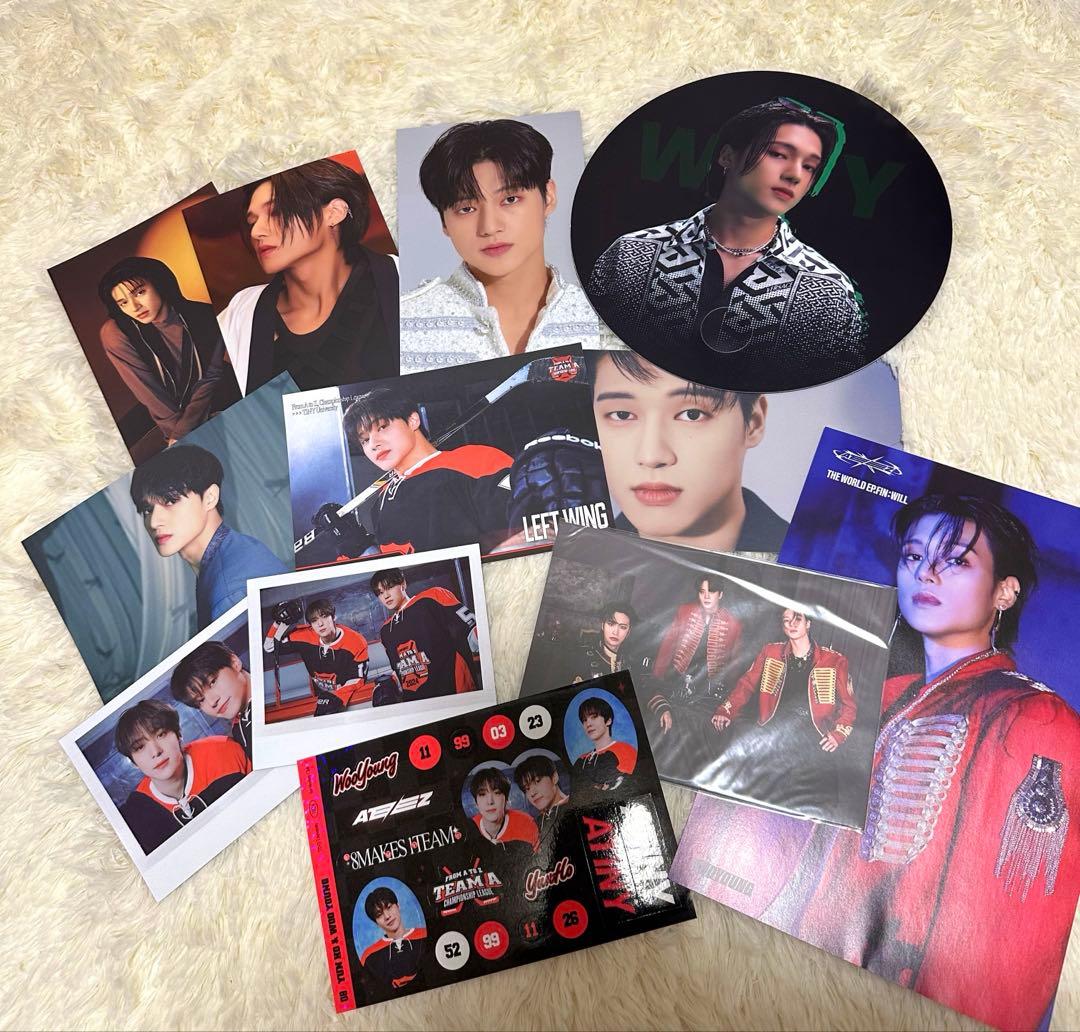 ateez ウヨン　WOOYOUNG トレカ　トレカセット