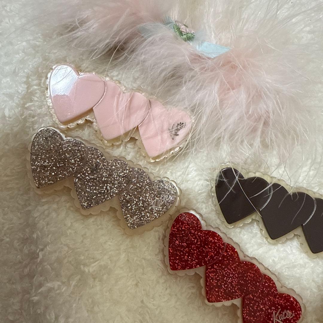 Katie トリプルハートバレッタ　セット