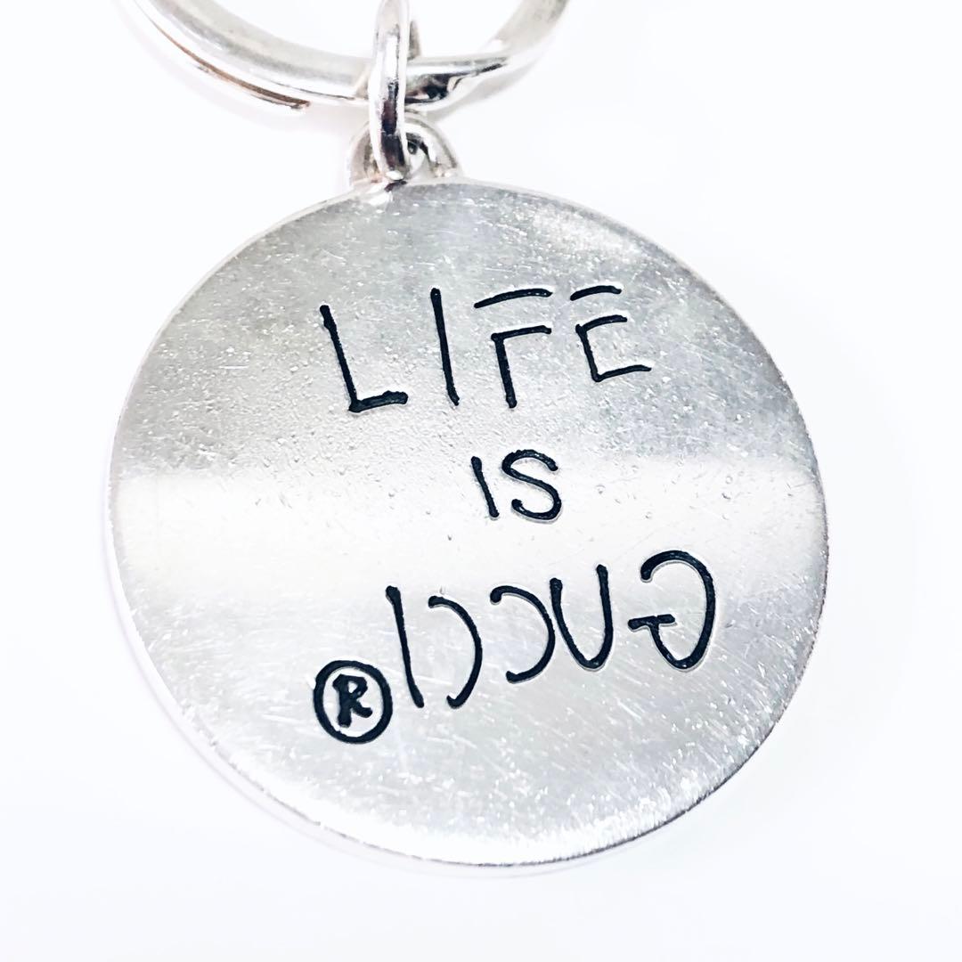 GUCCI ゴースト キーリング REAL LOGO M255036