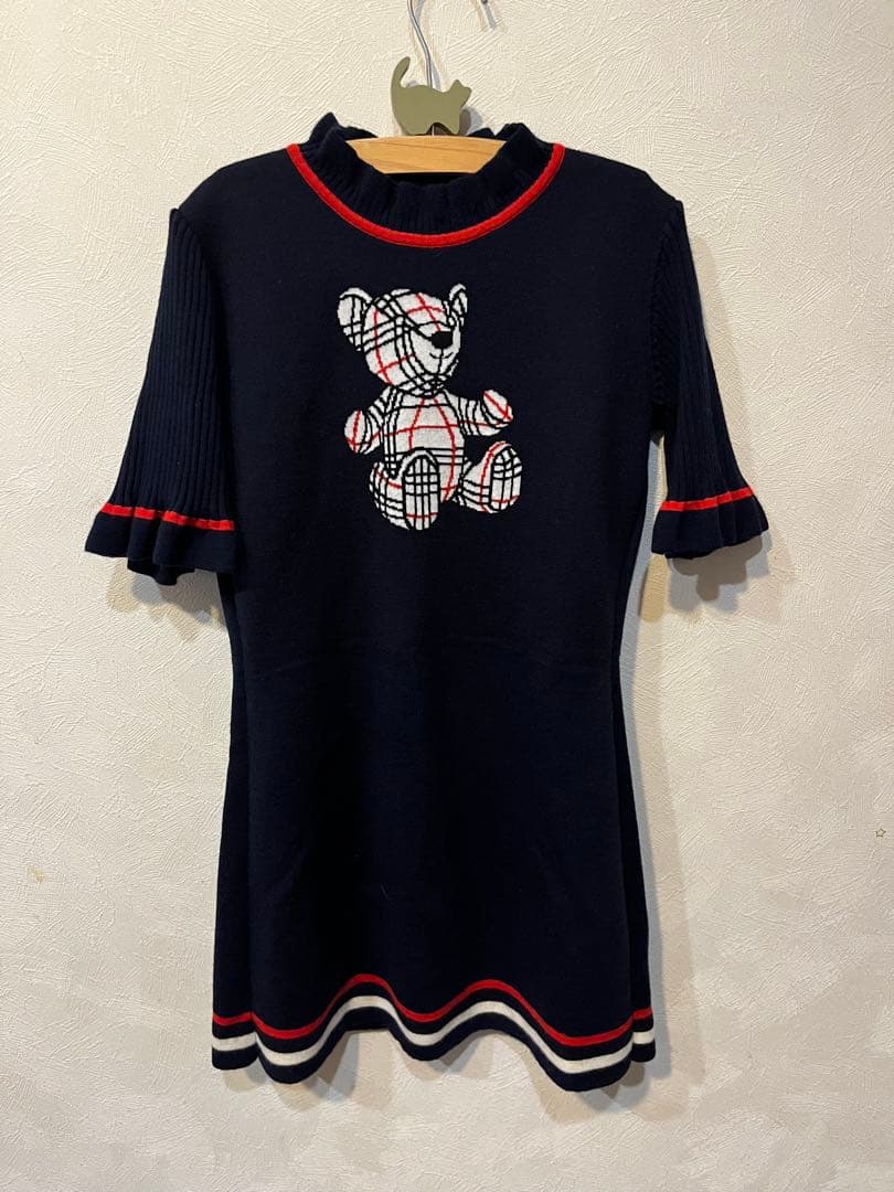 BURBERRY アヴリル テディインターシャ セータードレス　128