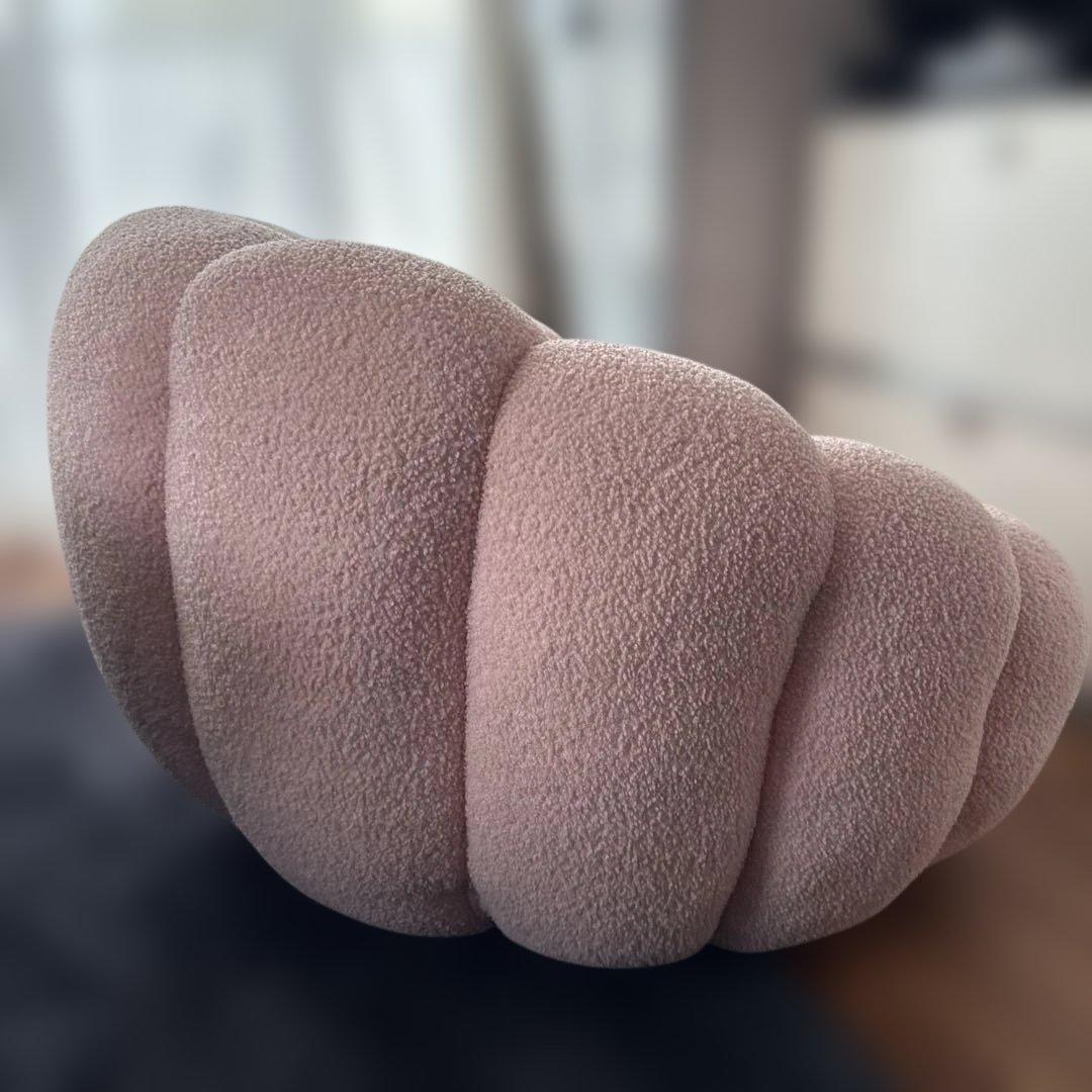 れ*7様 ★美品★ 1人掛けカボチャソファパンプキンソファ 回転式 ファブリック