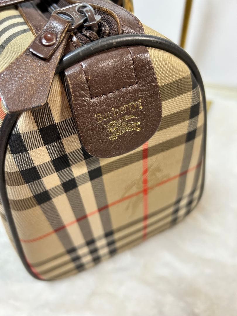 BURBERRY ★バーバリーヴィンテージボ ストンバッグ ノバチェック