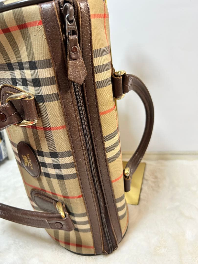 BURBERRY ★バーバリーヴィンテージボ ストンバッグ ノバチェック