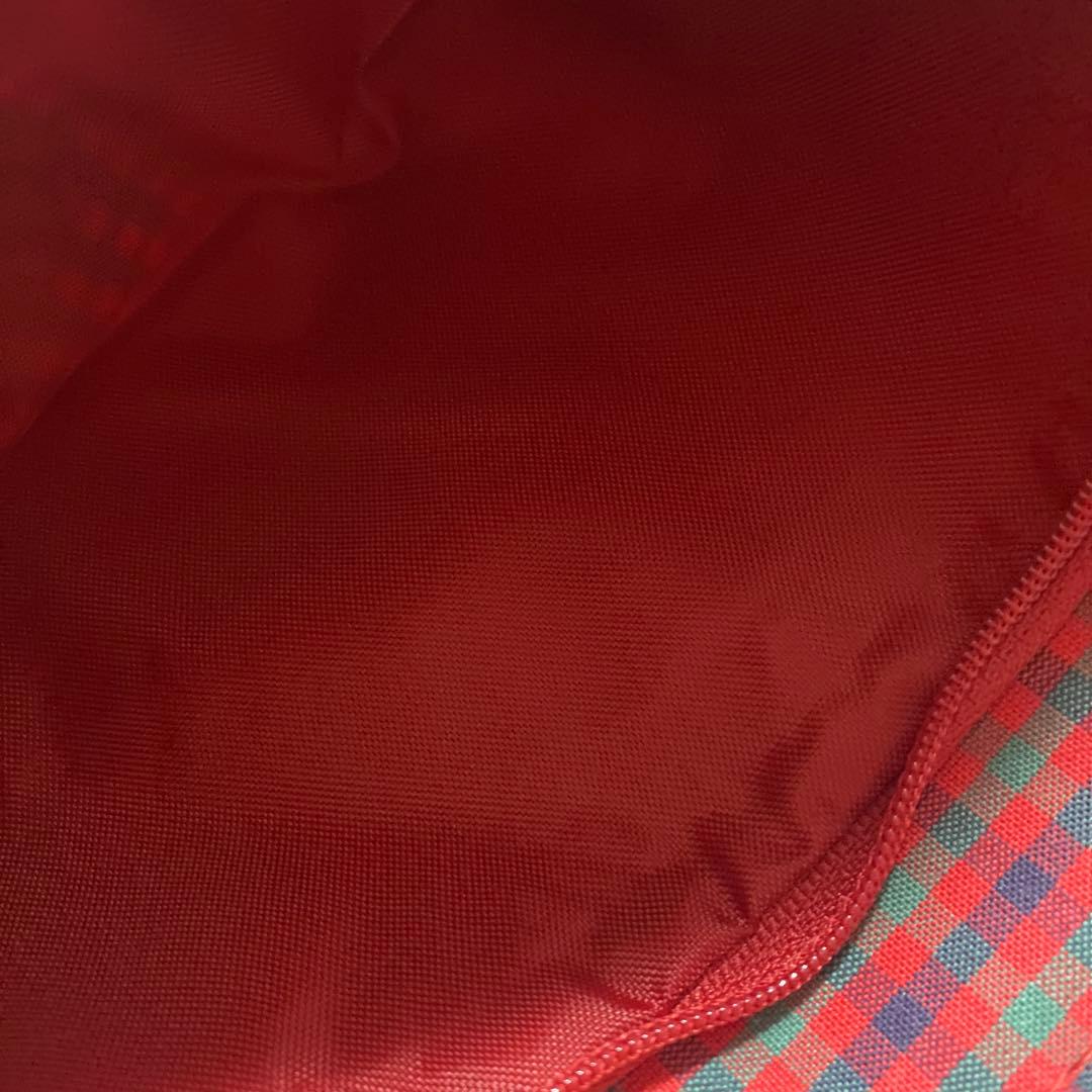 ☆未使用☆ファミリア 限定ショルダーバッグ レア 赤チェック サコッシュ