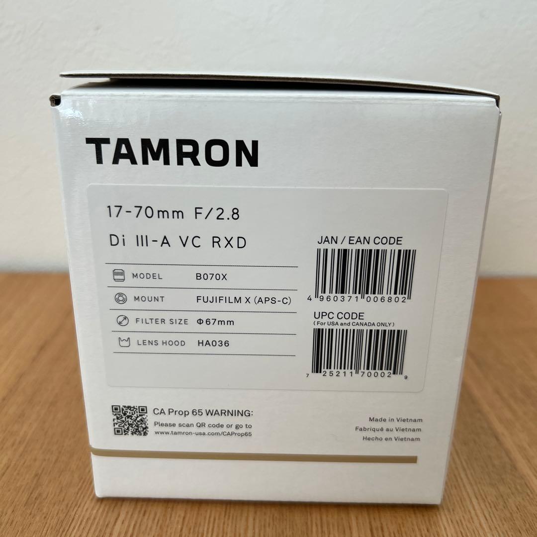 【新品】Tamron17-70mmF/2.8 Di III-A VC RXD