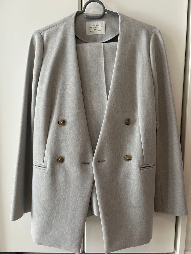 ダブルクロス ダブル ジャケット テーパードパンツ-ウォッシャブル◇No03◇