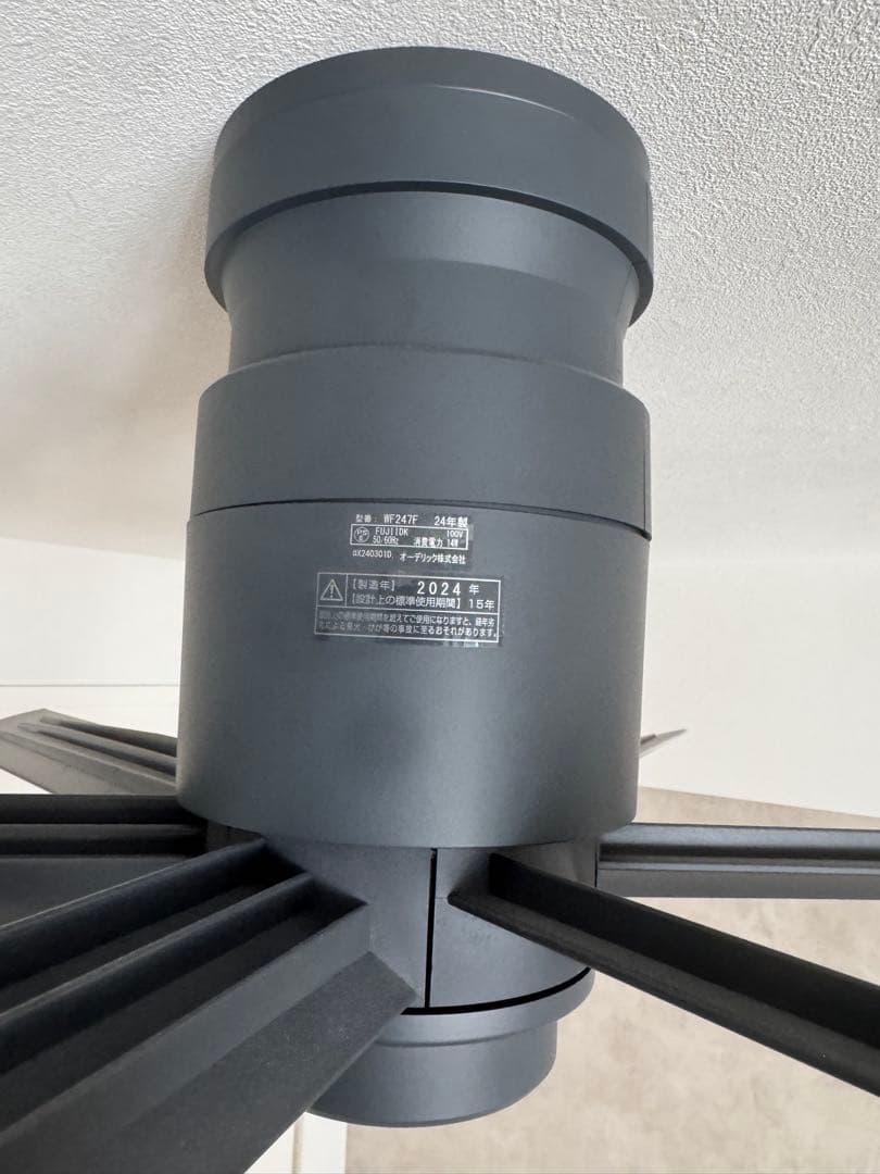ブラック シーリングファン 2024年製