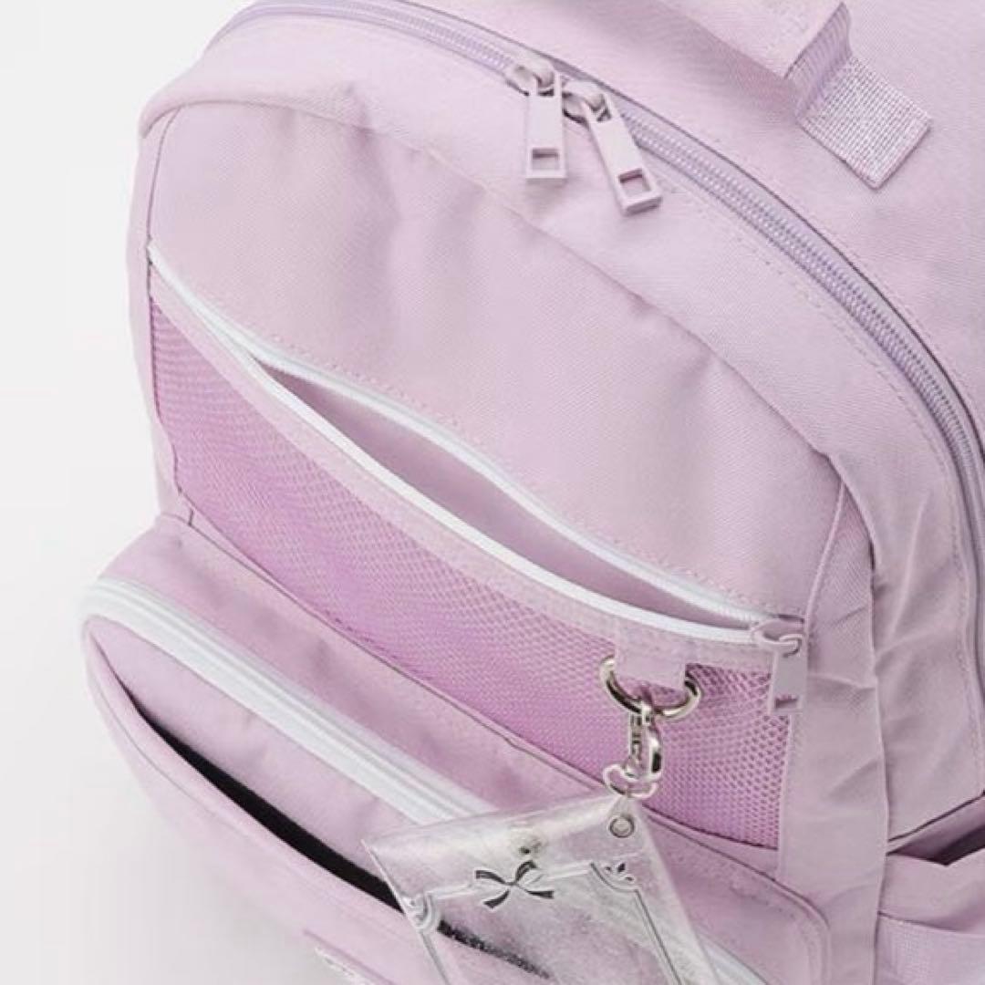 メゾピアノジュニア　【Cuugal掲載】クリアラメポーチつきリュック
