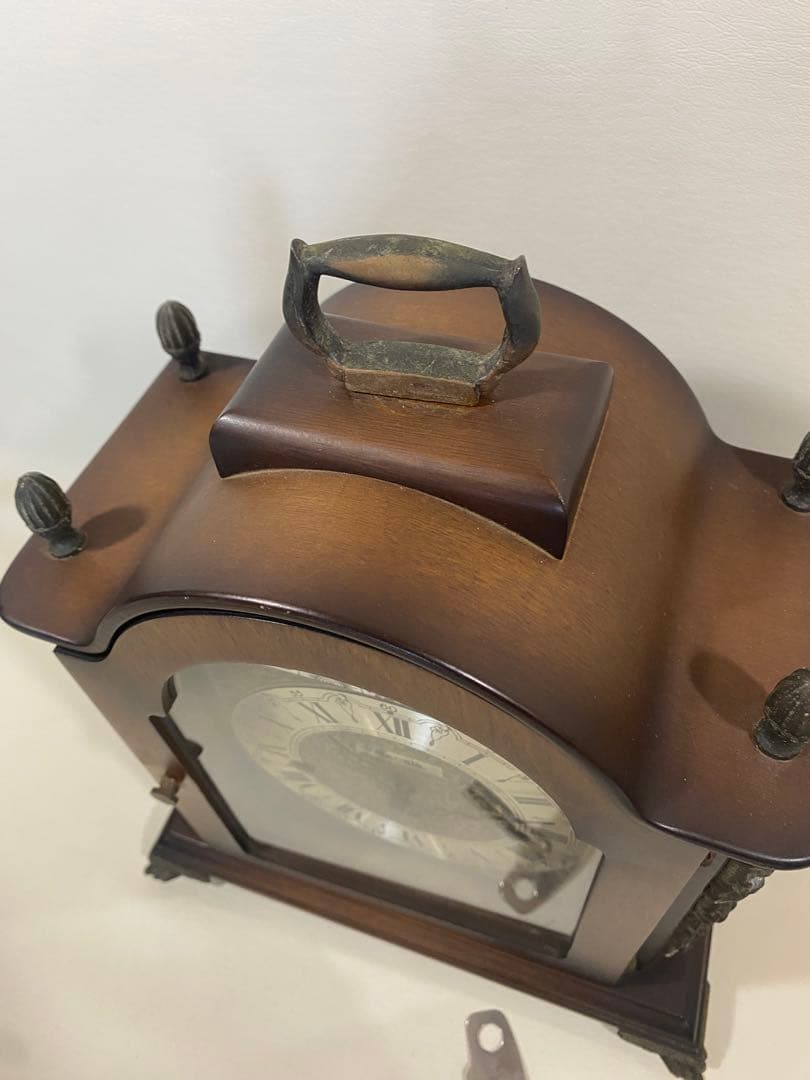 希少品　Hermle ゼンマイ式置き時計　ムーンフェイズ　ドイツ製