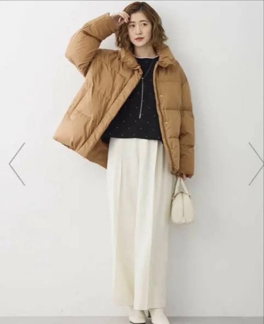 Oggi掲載23区今季新品シレータフタ ハイネック ショート ダウンコート