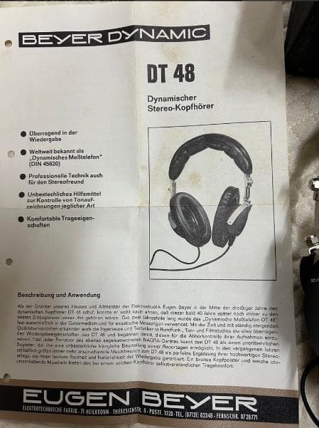Beyerdynamic DT48（希少な美品）