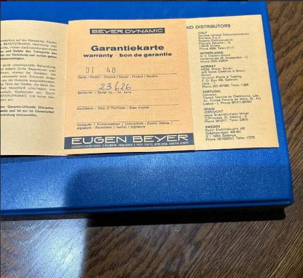 Beyerdynamic DT48（希少な美品）