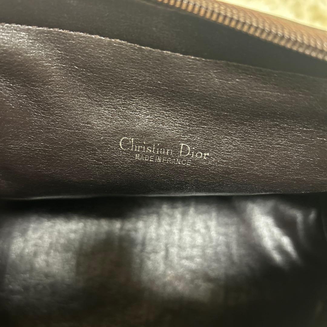クリスチャンディオール ハンドバッグ ミニボストン トロッター ブラウンCDロゴ