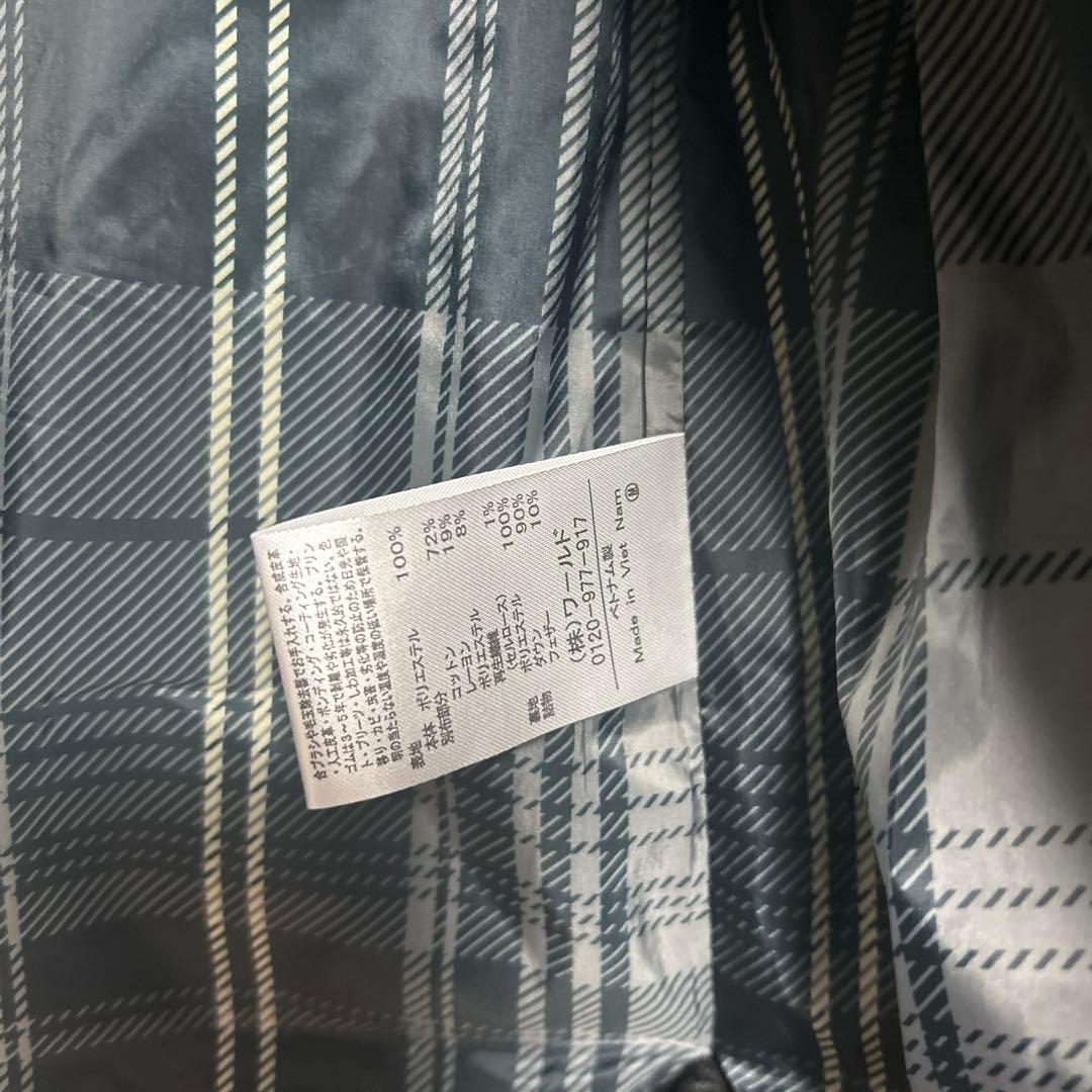 Dessin フード付き ブラックダウンジャケット