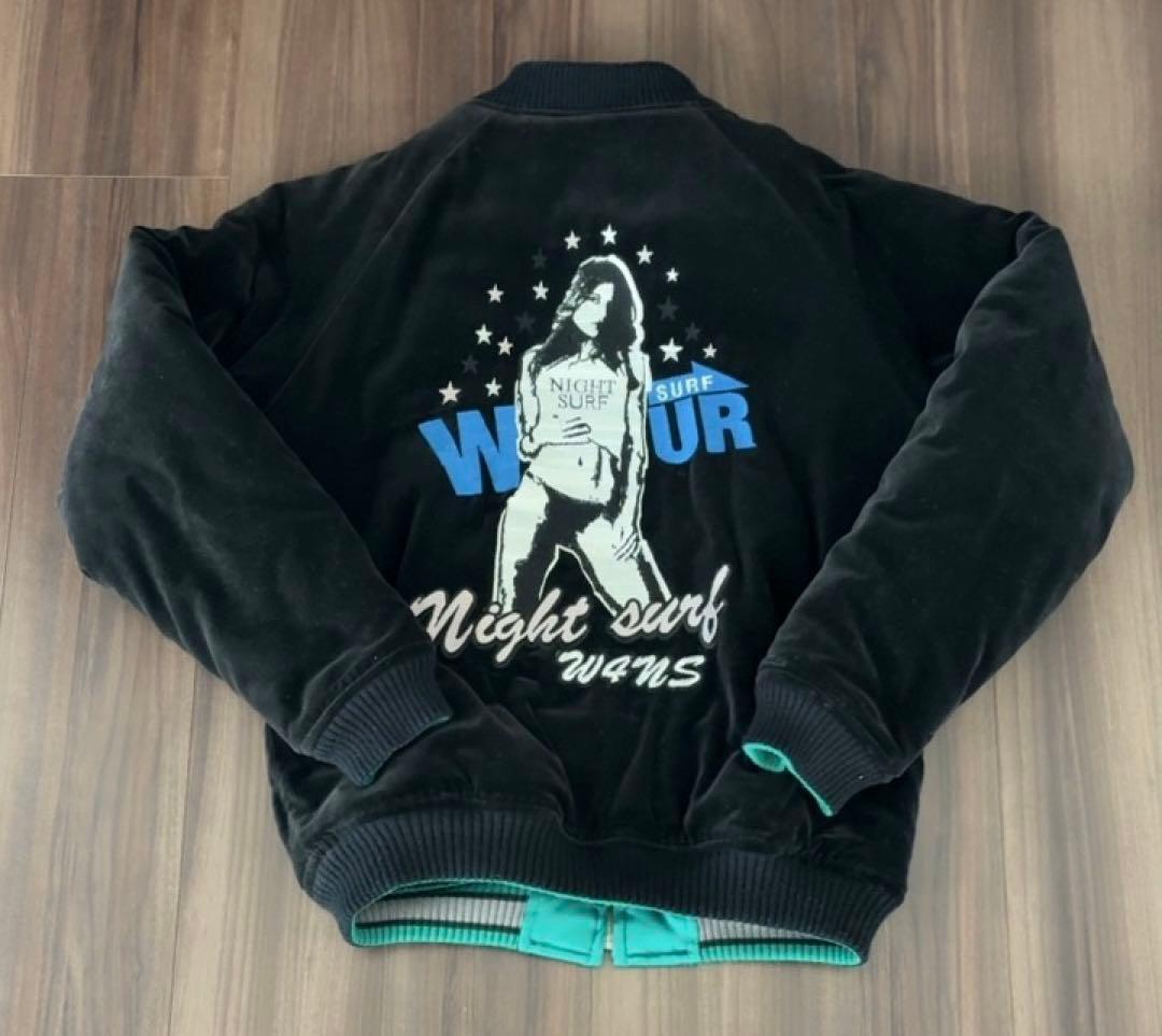 Wfour ベロアリバーシブルスカジャン　Mサイズ