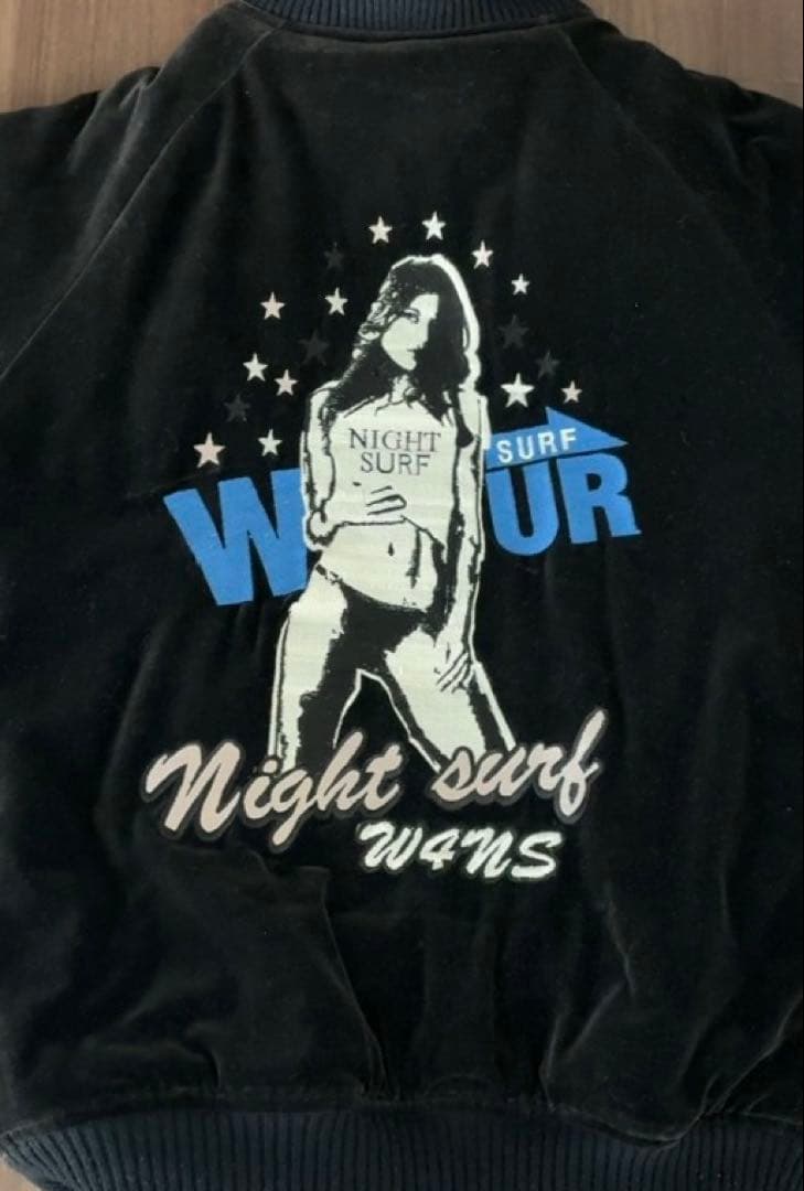 Wfour ベロアリバーシブルスカジャン　Mサイズ