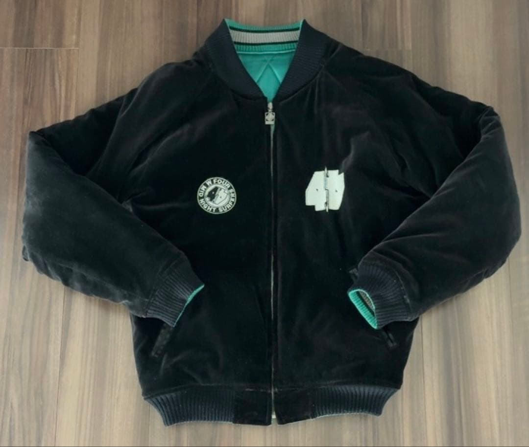 Wfour ベロアリバーシブルスカジャン　Mサイズ