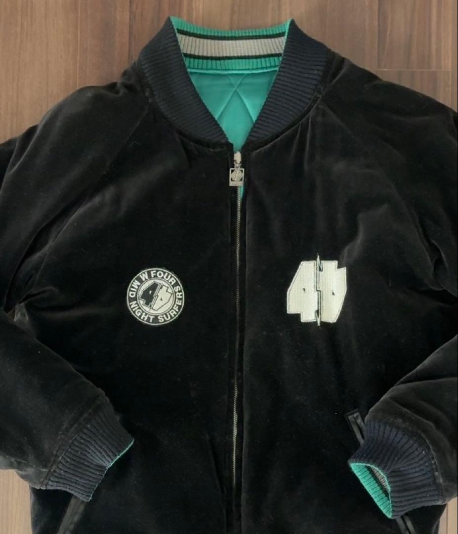 Wfour ベロアリバーシブルスカジャン　Mサイズ