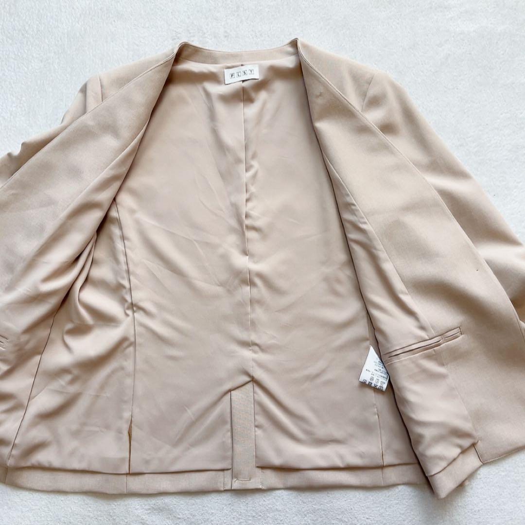 極美品　プラステ　セットアップ　プレミアムオックス　カラーレスジャケット　パンツ