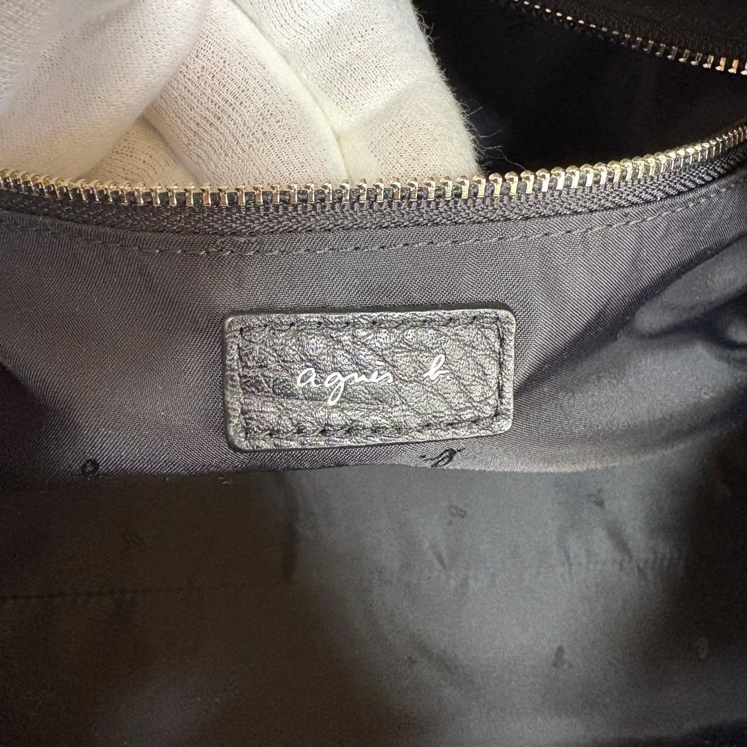 ✨人気✨ アニエスベー　ボストンバッグ レザー ブラック