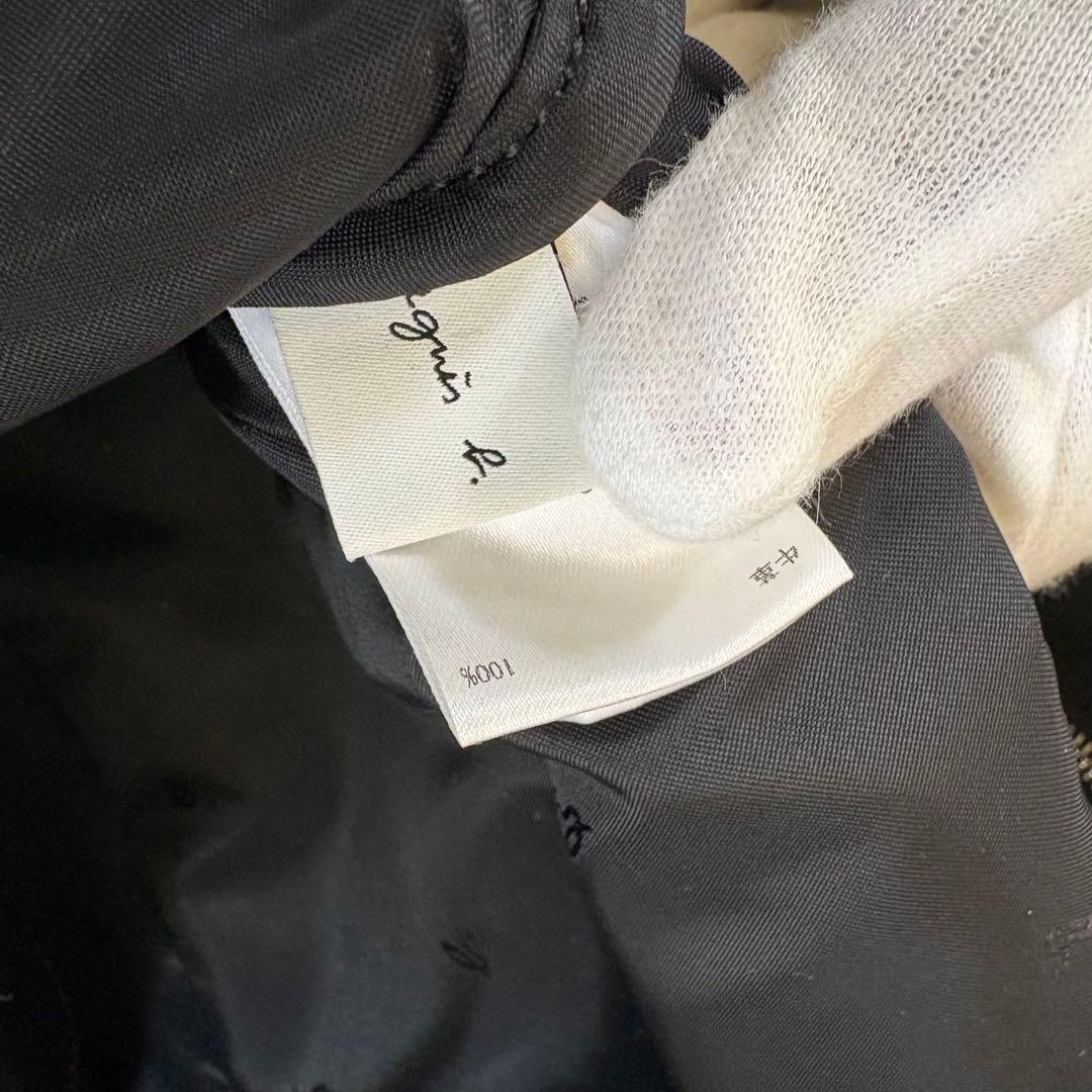 ✨人気✨ アニエスベー　ボストンバッグ レザー ブラック