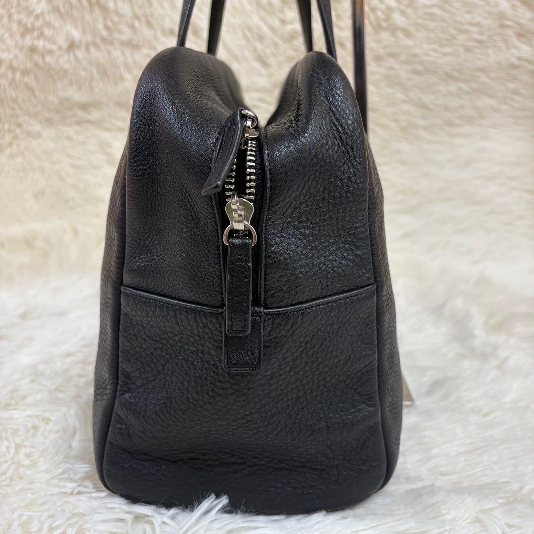 ✨人気✨ アニエスベー　ボストンバッグ レザー ブラック