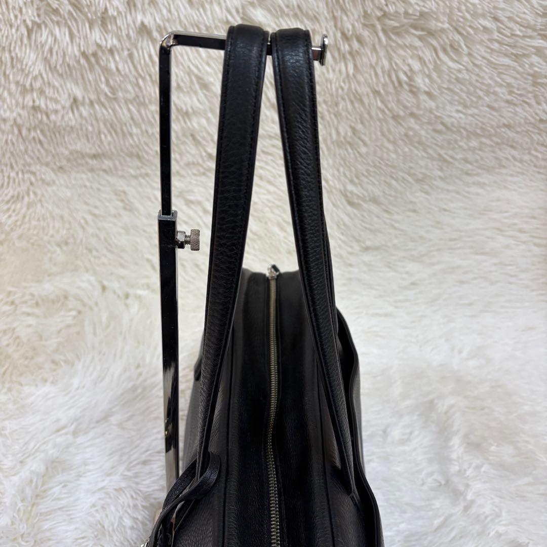 ✨人気✨ アニエスベー　ボストンバッグ レザー ブラック