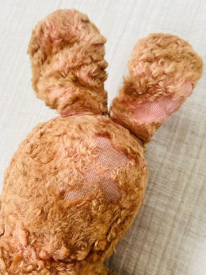 アンティークヴィンテージUSAテディベア うさぎドール古びたぬいぐるみ