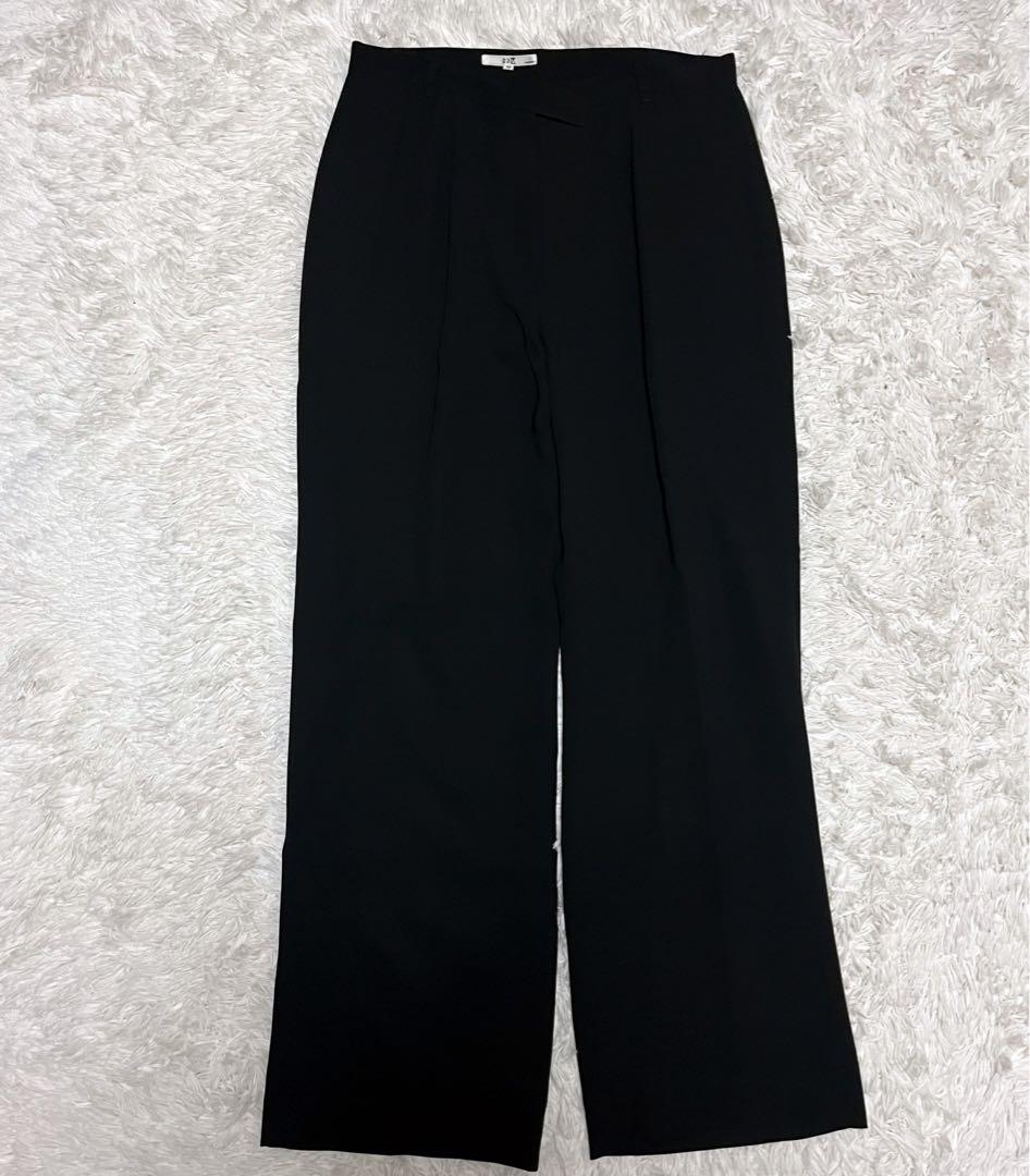 【大きいサイズ】23区 パンツスーツ セットアップ ブラック 50 シングル 黒