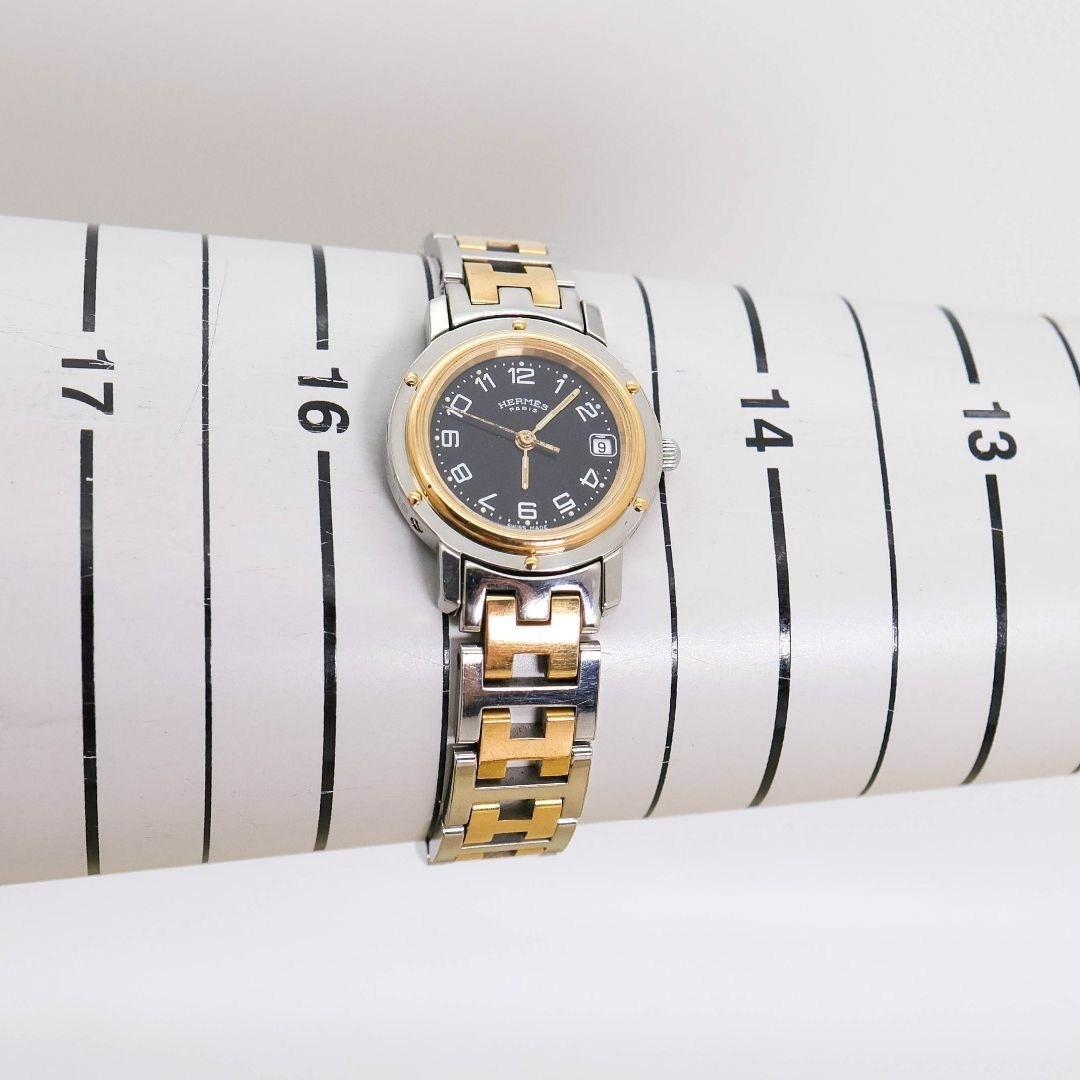 稼働 Hermes クリッパー 腕時計 ブラック CL4.220 967