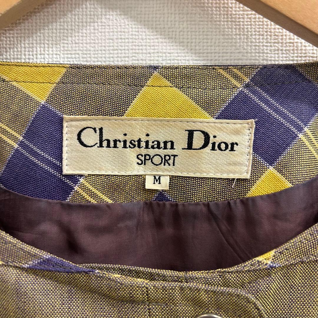 【R463】 Christian Dior リネンジャケット サイズM ブラウン