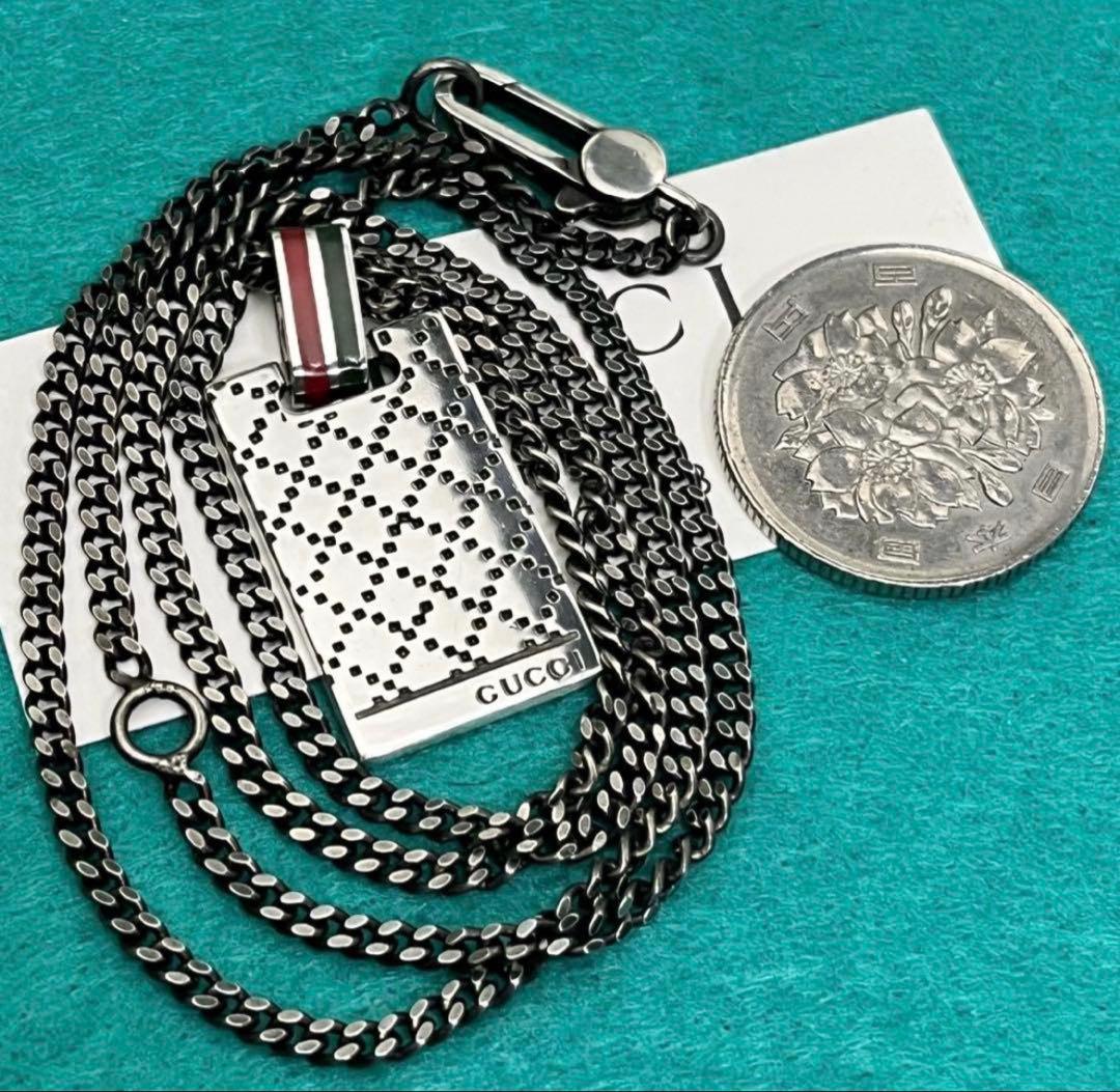 極美品‼️GUCCI ディアマンテプレートネックレス