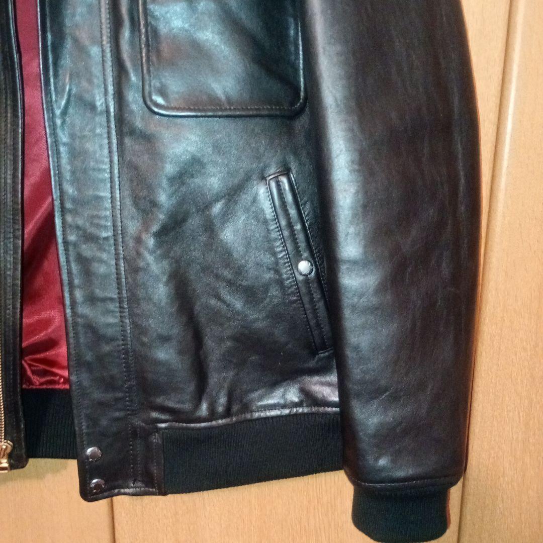 黒艶レザー希少サイズ！アメリカ空軍　ミッドゾーンジャケット　アビレックス　羊革