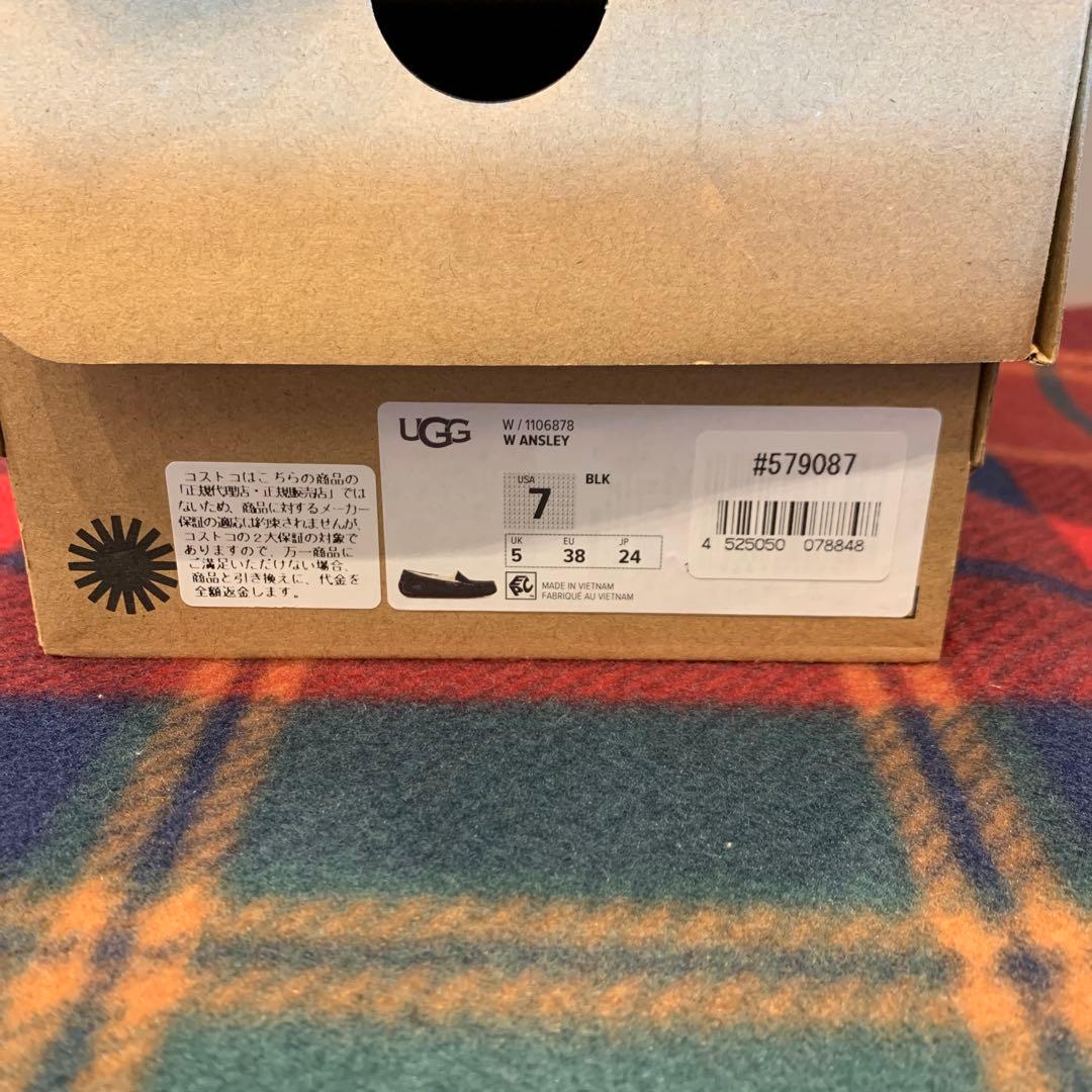 【新品未使用】UGG/モカシン/ブラック/24cm